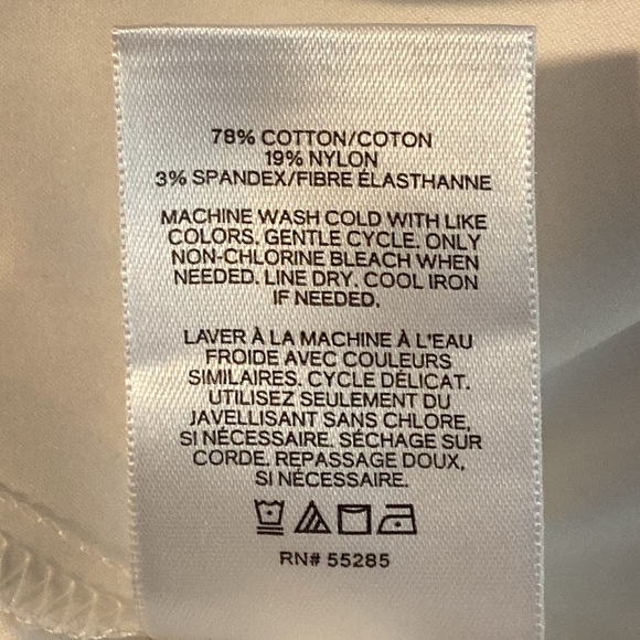 Express NWT Size XL White Sleeveless Square Neck Crop Top 3245 - Picture 8 of 9